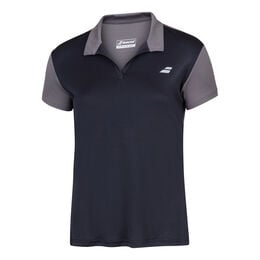 Play Polo Damen-Schwarz,Grau