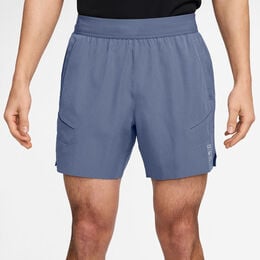 Court Dri-Fit Advantage 6in Shorts Herren-Blaugrau,Wei&szlig;