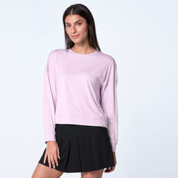 Hype Longsleeve Damen-rosa