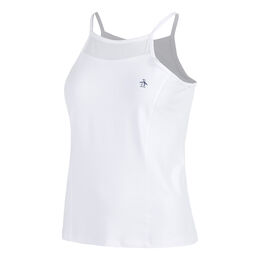 Mesh Tank-Top Damen-Weiß