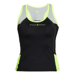 Santander T-Shirt Damen-Schwarz,Limette