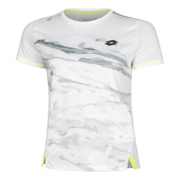 Tech T-Shirt Damen-Weiß,Grau