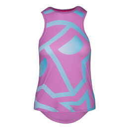 Laresa Basic Logo Tank-Top Damen - rosa, türkis