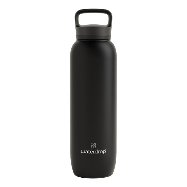 ALL-PURPOSE Thermo Bottle black matt 1L with spout lid black