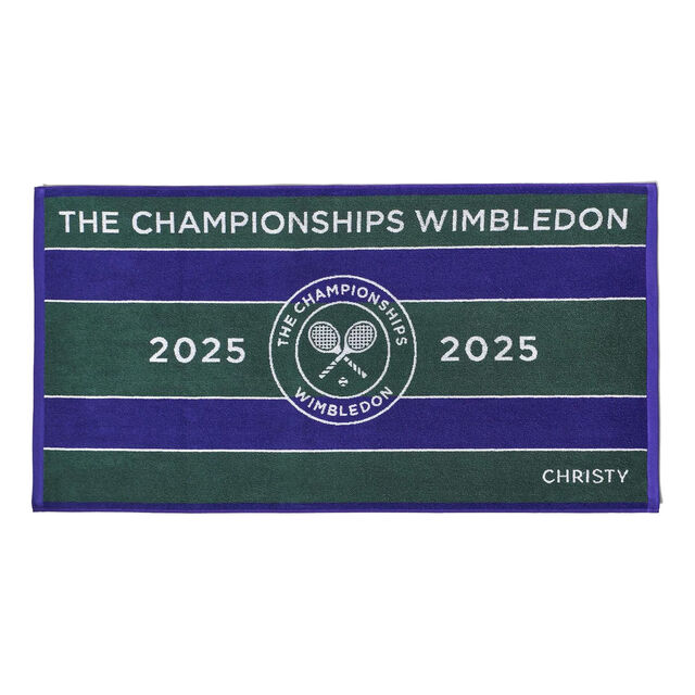 Wimbledon Champ towel 2025 Bath Green/Purple