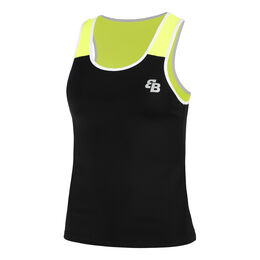 Shanghai Tank-Top Damen-Schwarz,Neongelb