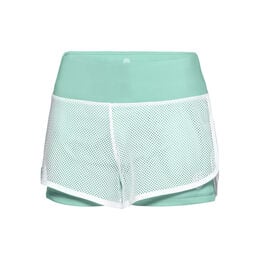Efia Tech (2in1) Shorts Damen-Mint,Weiß