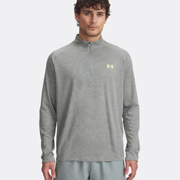 Tech Textured 1/2 Zip-GRY Long-Sleeves