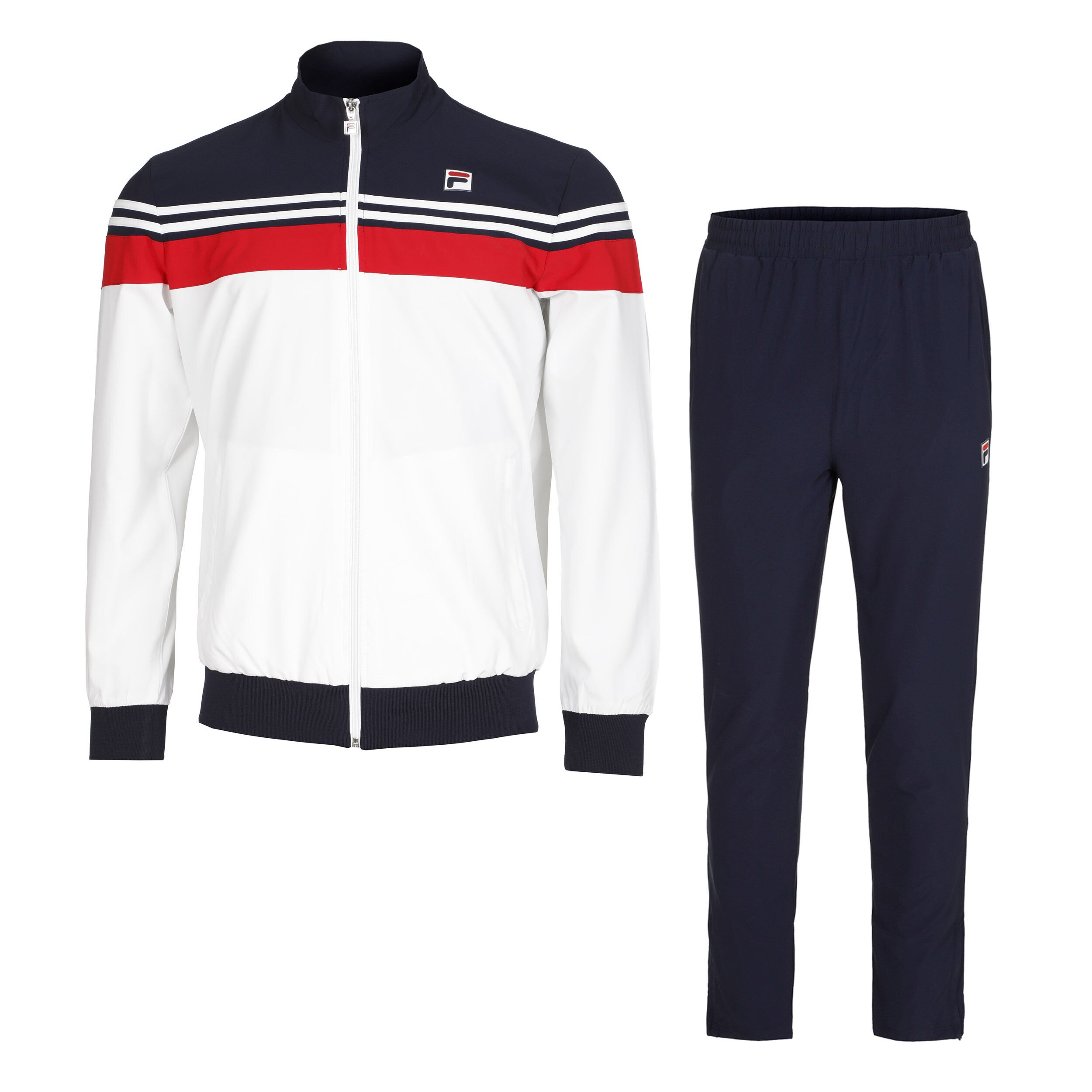 Fila Bruno Trainingsanzug Herren WeiB Rot online kaufen Center Court DE