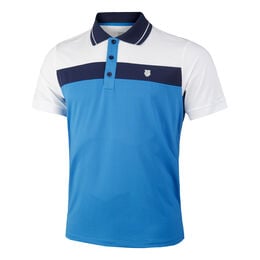 Core Team Block Polo Herren-Dunkelblau,Weiß