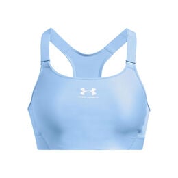 Heatgear High Sport-BH Damen - hellblau, weiß