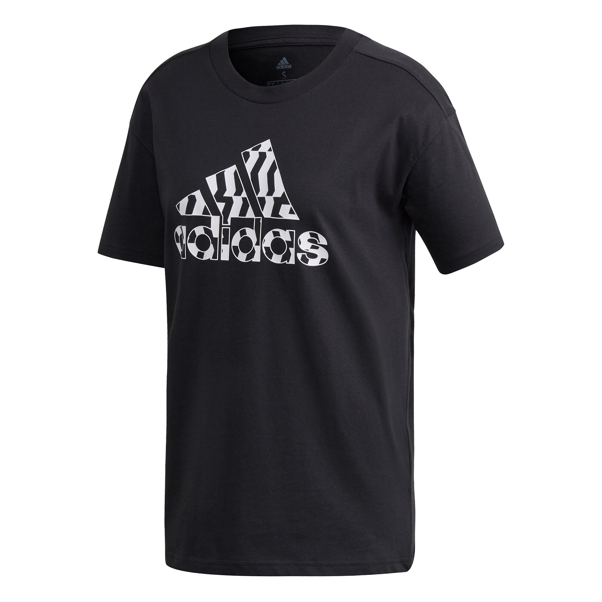 adidas Must Have Graphic T-Shirt Damen - Schwarz, Weiß ...