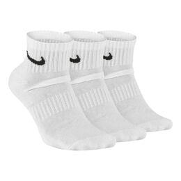 Everyday Cush Ankle Sportsocken 3er Pack-Wei&szlig;,Schwarz