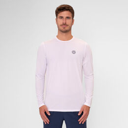 Crew Roundneck Longsleeve Herren-Wei&szlig;