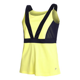 Elisa Tank-Top Damen-Gelb,Dunkelblau