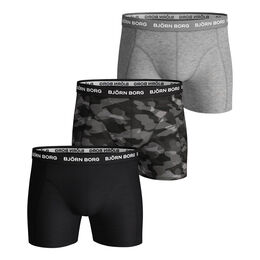 Cotton Stretch Boxer 3P Boxer Short Herren-Oliv,Grün