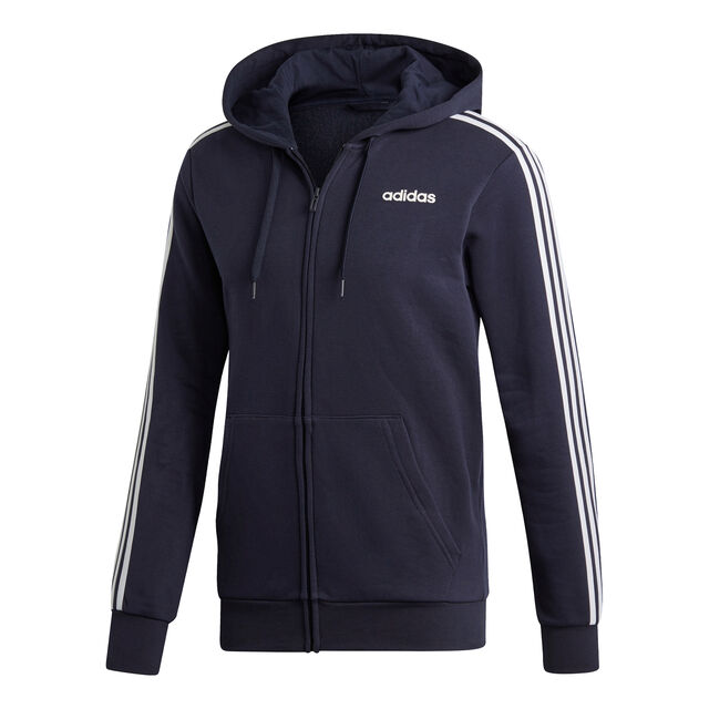 Essentials 3 Stripes Full-Zip Fleece Men