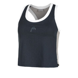 Play Crop Tank-Top Damen-Dunkelblau,Weiß