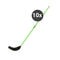Hockeyschläger neon grün 10er Package