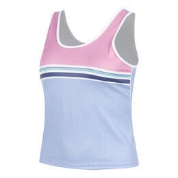 Retrospective Tank-Top Damen-Hellblau,Rosa
