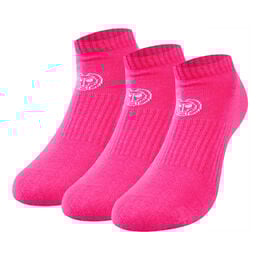 Leana No Show Tech Sportsocken 3er Pack Damen-Pink,Weiß
