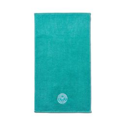 Embroidered Guest Towel - Aqua