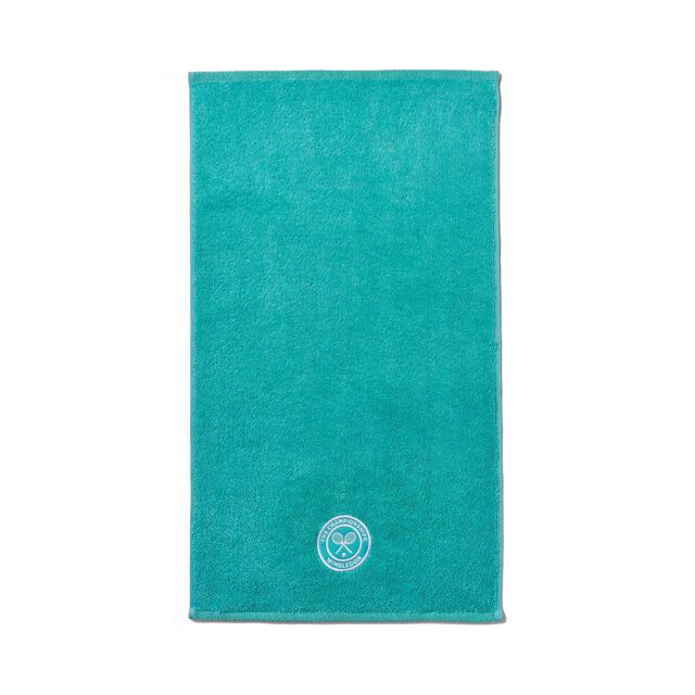 Embroidered Guest Towel - Aqua