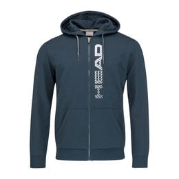 Fynn Sweatjacke Herren - dunkelblau, weiß