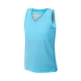 V-Neck Cutout Tank-Top Mädchen-Hellblau