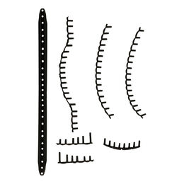 Pure Strike 100 Ösenbandset-Schwarz