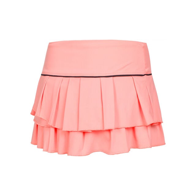 Pleat Tier Skirt with piping
