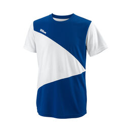Team T-Shirt Jungen-Blau,Weiß