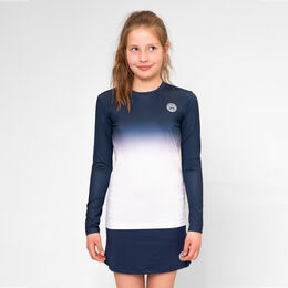Crew Gradiant Longsleeve M&auml;dchen-Dunkelblau,Wei&szlig;