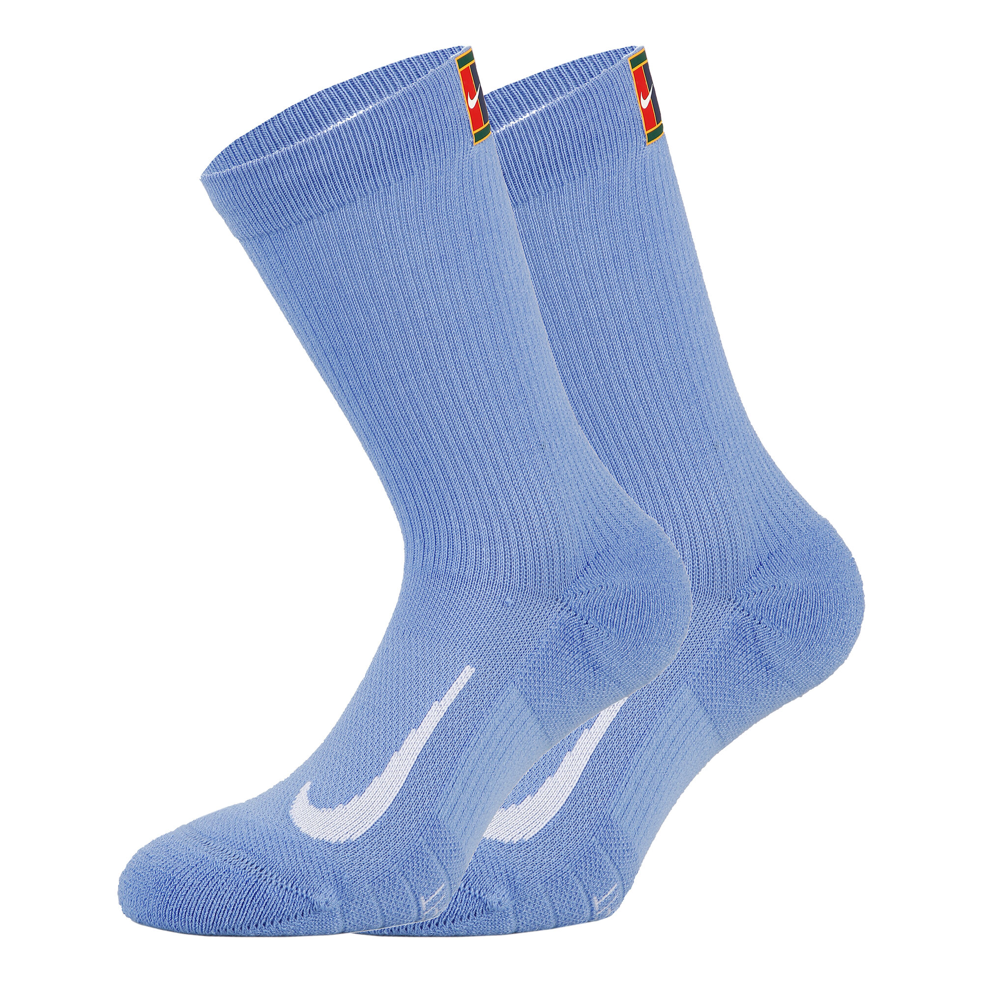 Nike Court Multiplier Cushioned Tennissocken Hellblau Mehrfarbig