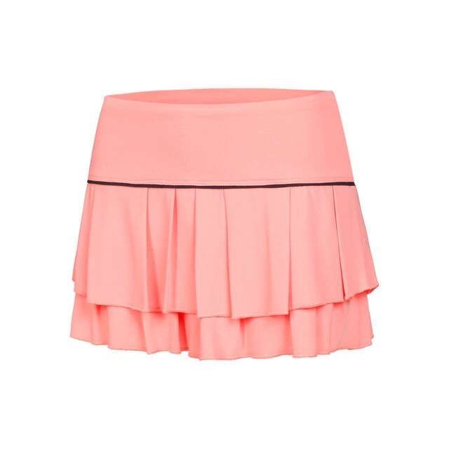 Pleat Tier Skirt with piping