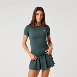 Ace Slim T-Shirt Damen-dunkelgrün