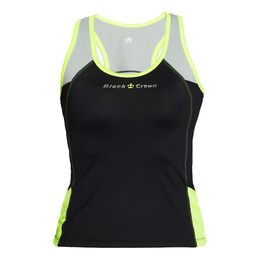 Santander T-Shirt Damen-Schwarz,Limette