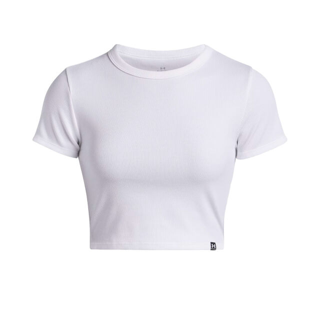 Ua Rival Rib Baby Tee-Blk