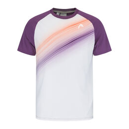 Performance T-Shirt Herren - weiß, lila