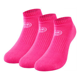 Leana No Show Tech Sportsocken 3er Pack Damen-Pink,Weiß