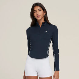 Brentwood Half-Zip Longsleeve Damen-Dunkelblau