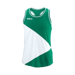 Team Tank-Top Mädchen-Grün,Weiß