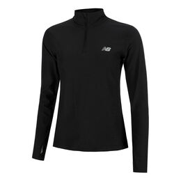 Space Dye Quarter Zip Longsleeve Damen-Schwarz