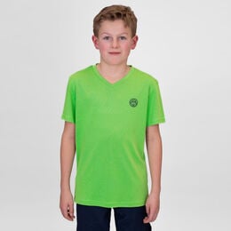 Crew Inside Out V-Neck T-Shirt Jungen-Neongrün,Dunkelblau