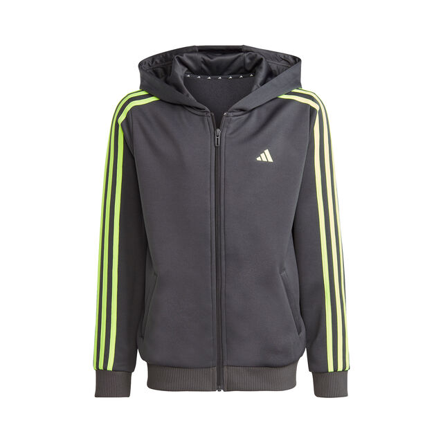 Essentials AEROREADY 3-Stripes Regular-Fit Full-Zip Hoodie