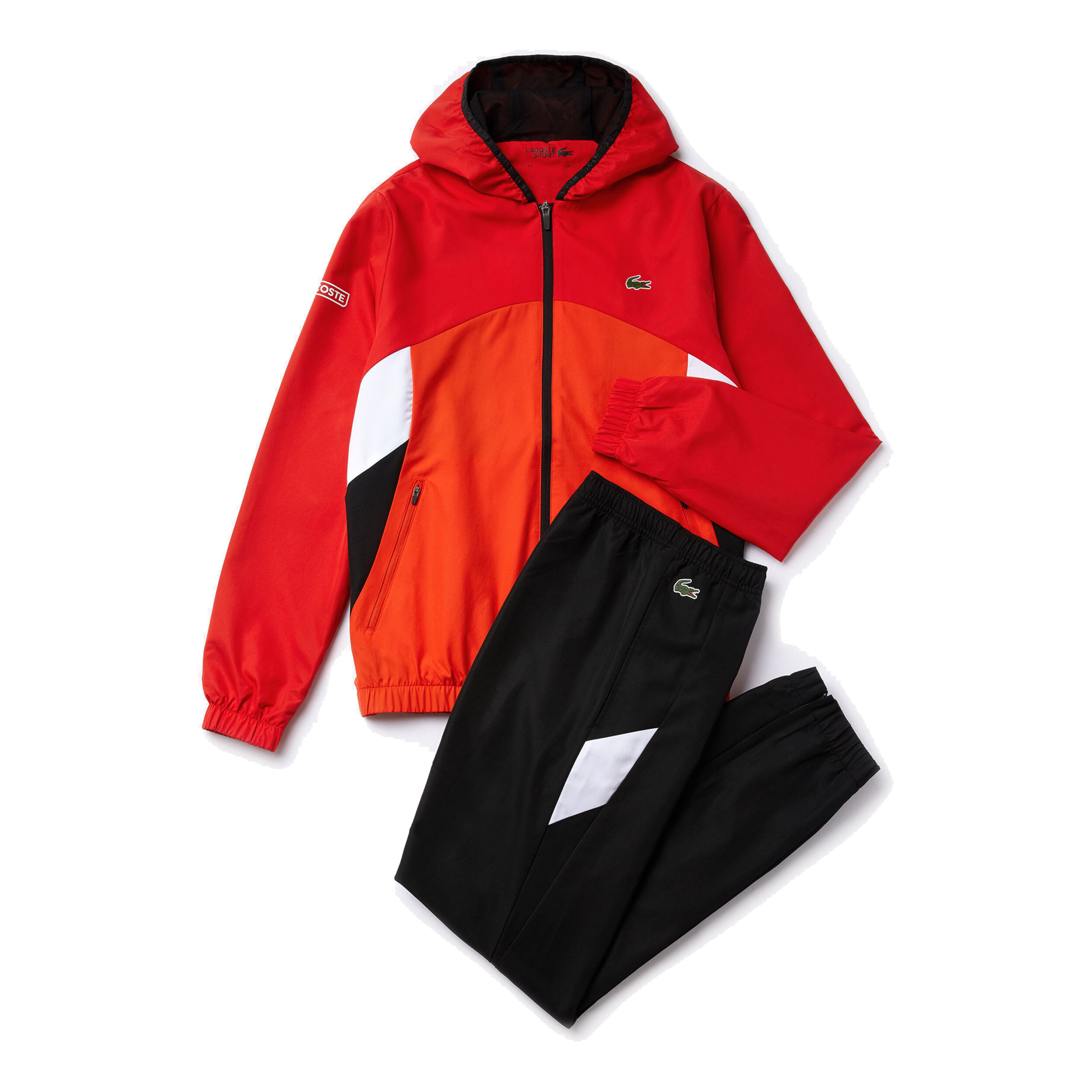 Survêtement lacoste rouge new arrivals