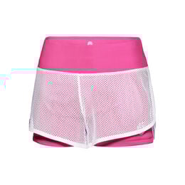 Efia Tech (2in1) Shorts Damen-Pink,Weiß