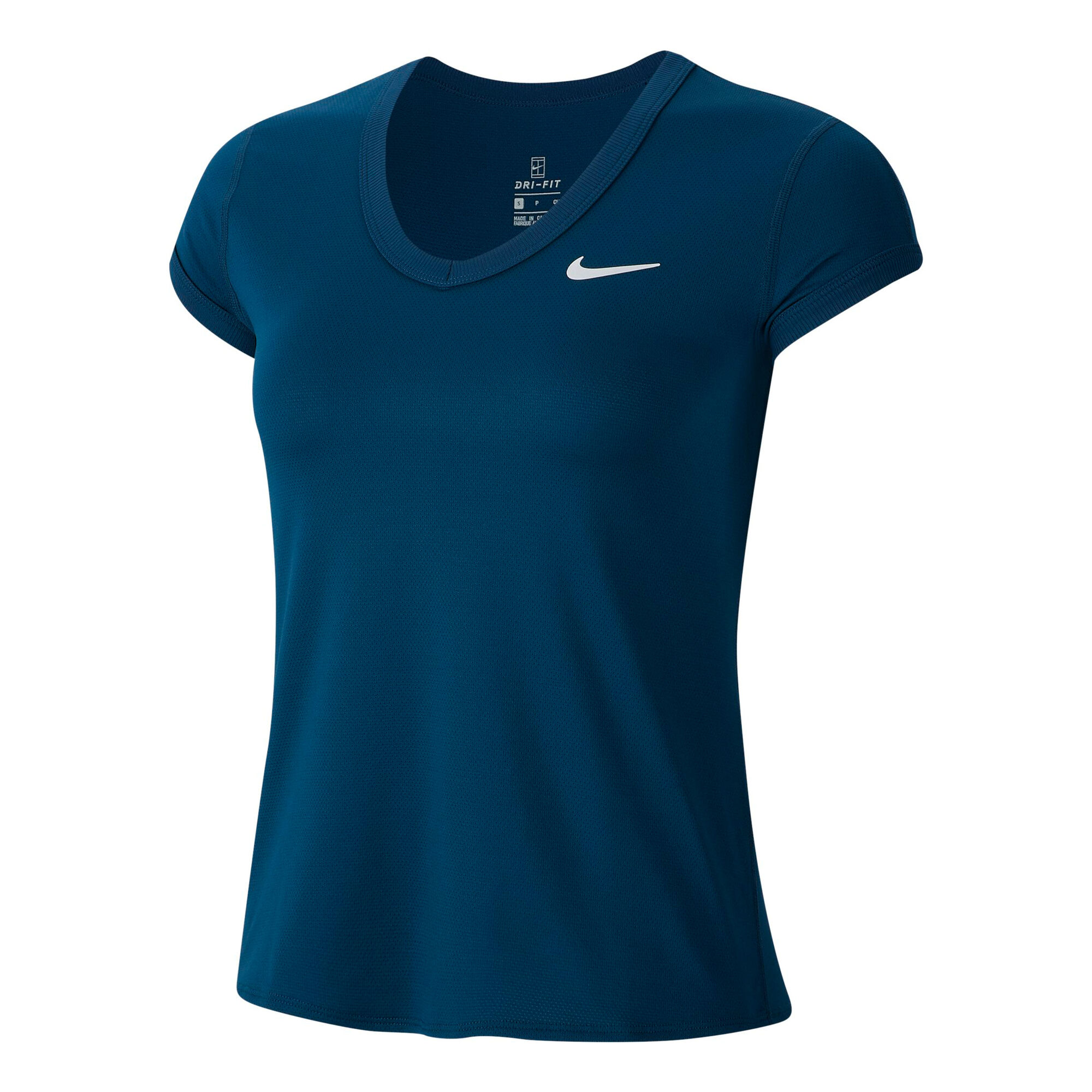 Nike Court Dry T Shirt Damen Petrol Weiß online kaufen Center Court DE