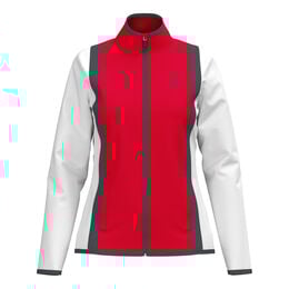 Club 25 Jacket Women Trainingsjacke Damen-Rot,Weiß