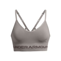Seamless Low Long Sport-BH Damen-Grau